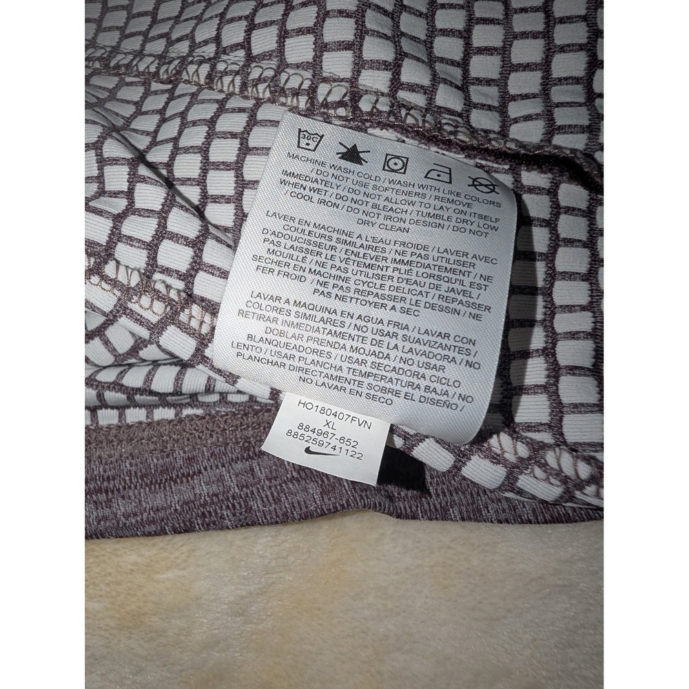 Nike Golf Dri-FIT Full Zip Jacket Womens XL Burgundy Gray Textured Knit Layer - Picture 9 of 11